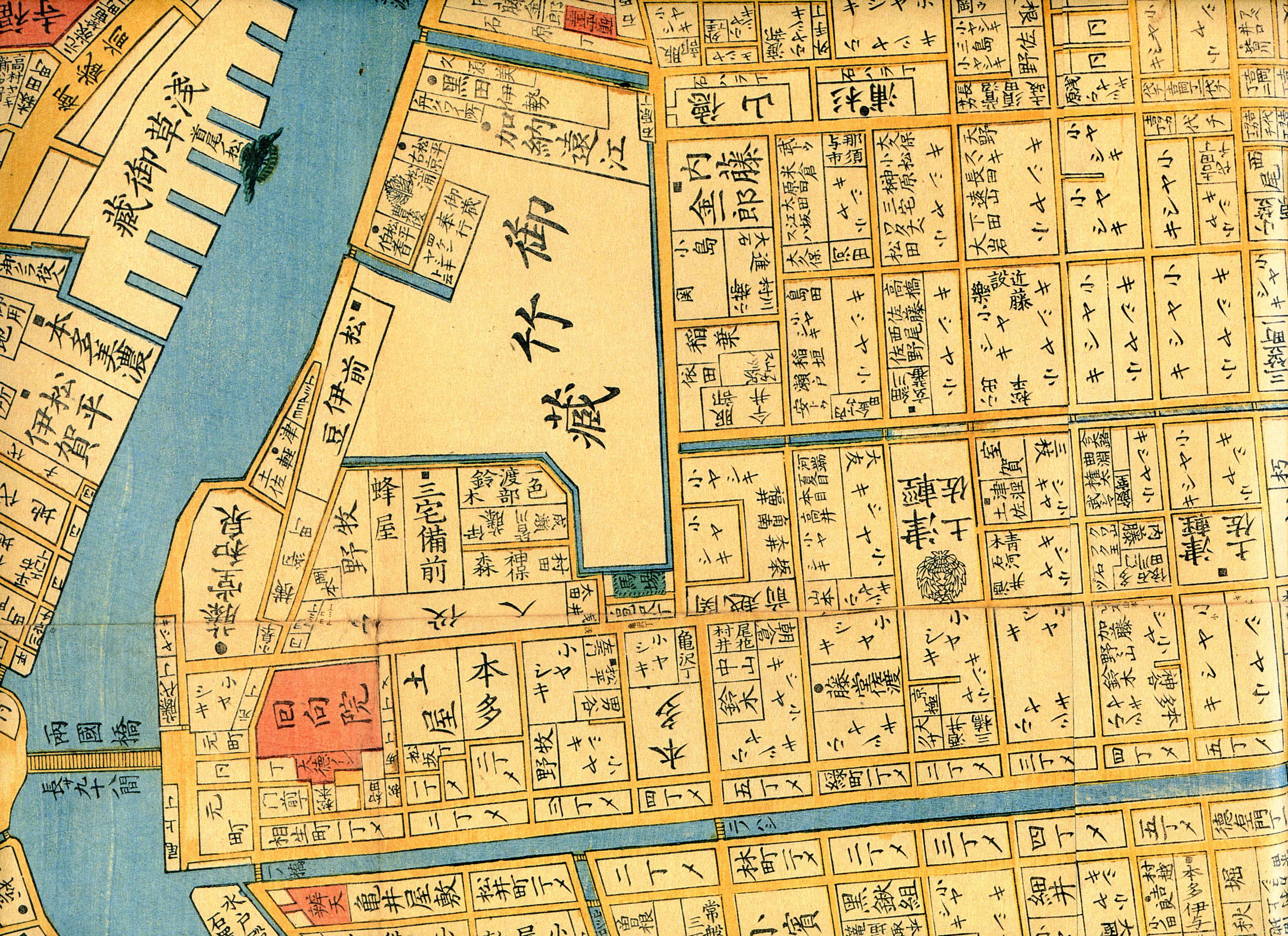 江戸切絵図 江戸時代 アンティーク 地図 東京 上野 戦前 江戸